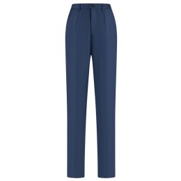 Customized professional straight-leg women's trousers Design elastic waist loose royal blue trousers Women's trousers supplier 50%polyester 50% wool 270g WK5008 SKWT018 Customized professional straight-leg women's trousers Design elastic waist loose royal blue trousers Women's trousers supplier 50%polyester 50% wool 270g WK5008 SKWT018